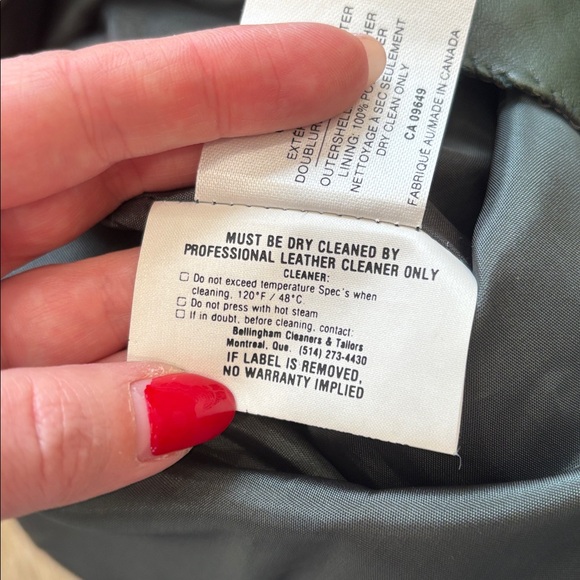 Vintage Forest Green Leather Skirt - Picture 2 of 5